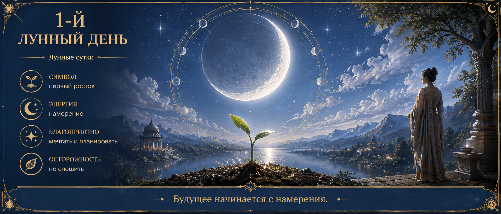 1-й лунный день — новые намерения и начало жизненного цикла